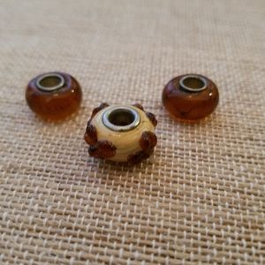3 glass beads